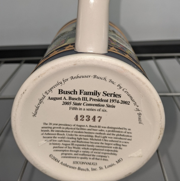 Busch Family 2005 State Convention Series, Stein # 5 out of series of 6 - Picture 5 of 5